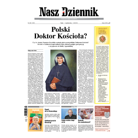 Nasz Dziennik z dnia 03.10.2014 wydanie PDF