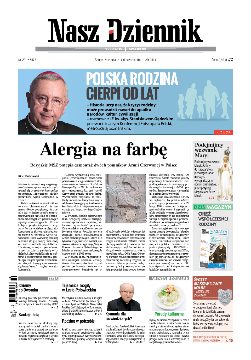 Nasz Dziennik z dnia 04.10.2014 wydanie PDF