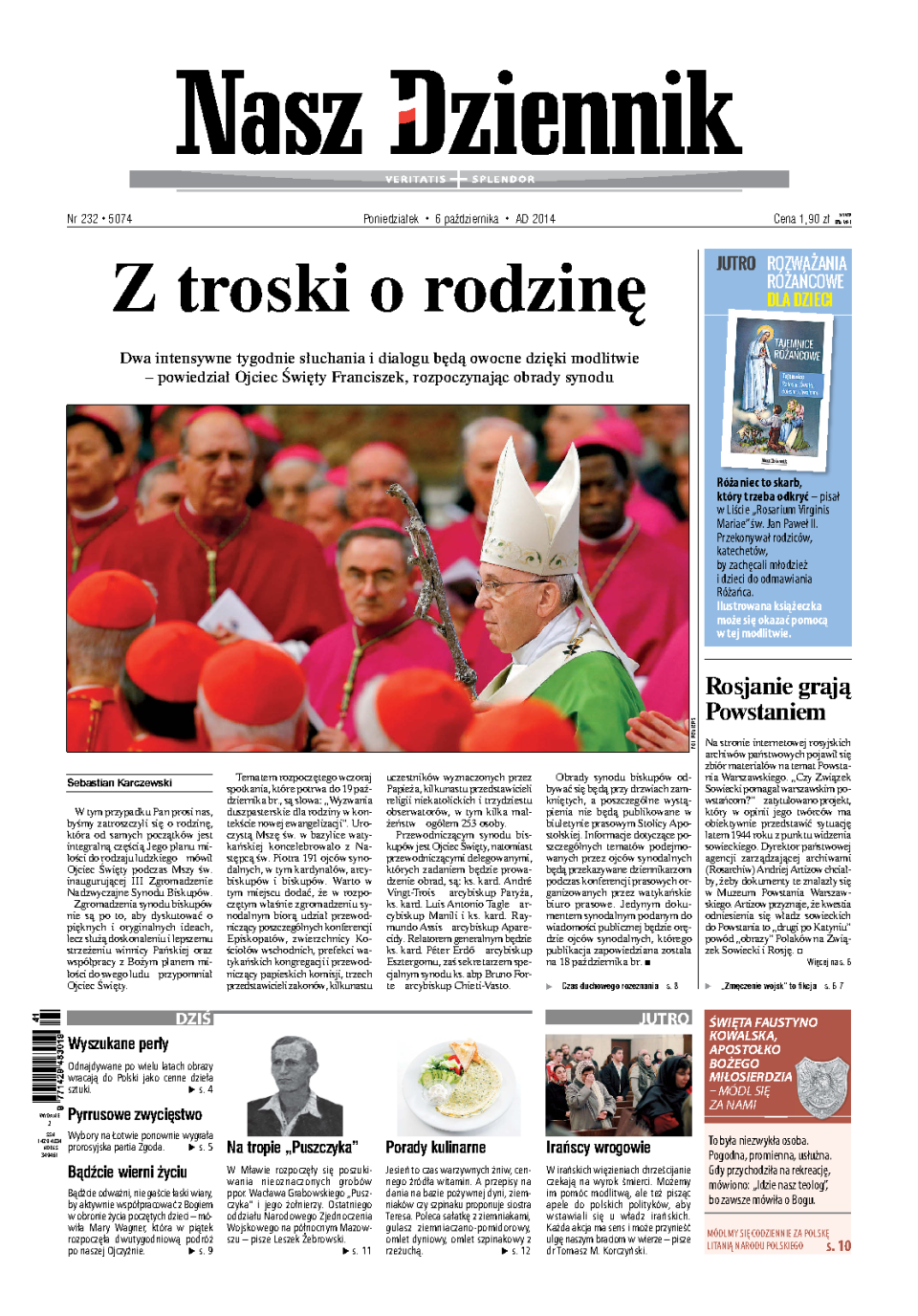 Nasz Dziennik z dnia 06.10.2014 wydanie PDF