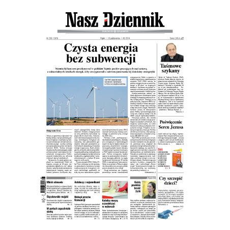 Nasz Dziennik z dnia 10.10.2014 wydanie PDF