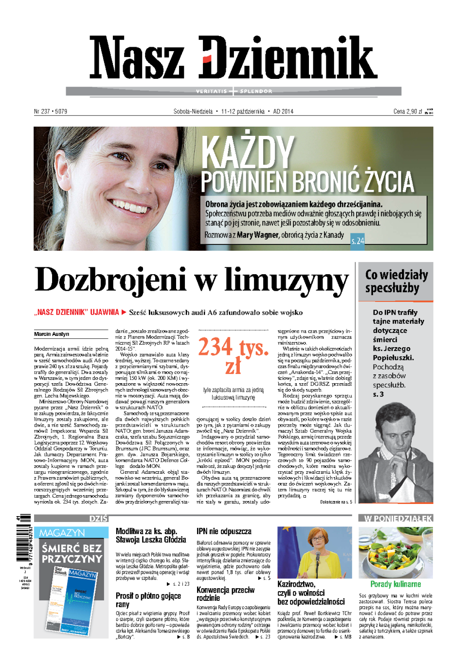 Nasz Dziennik z dnia 11.10.2014 wydanie PDF