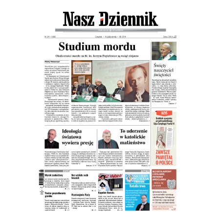 Nasz Dziennik z dnia 16.10.2014 wydanie PDF