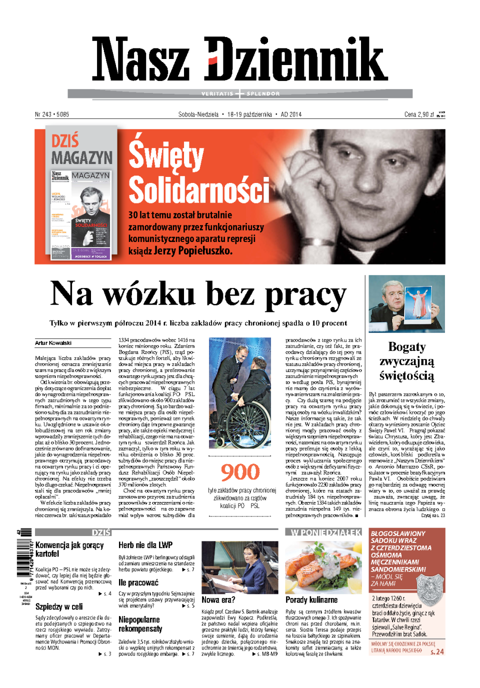 Nasz Dziennik z dnia 18.10.2014 wydanie PDF