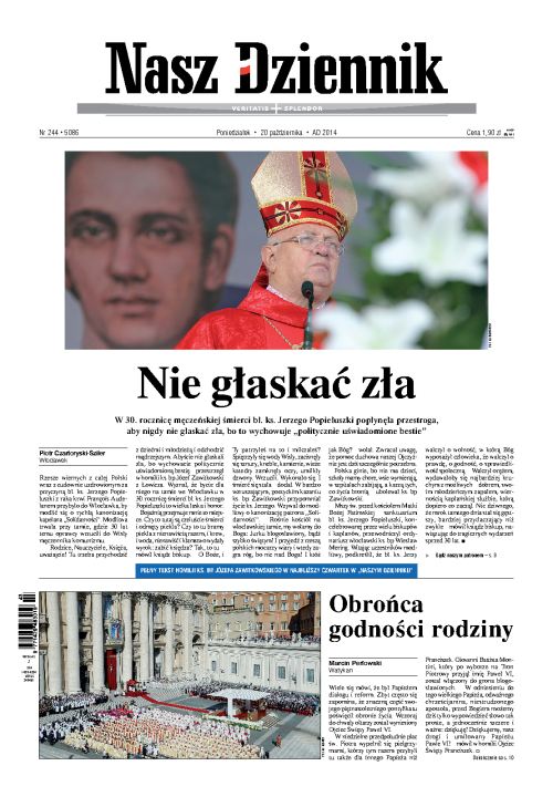 Nasz Dziennik z dnia 20.10.2014 wydanie PDF
