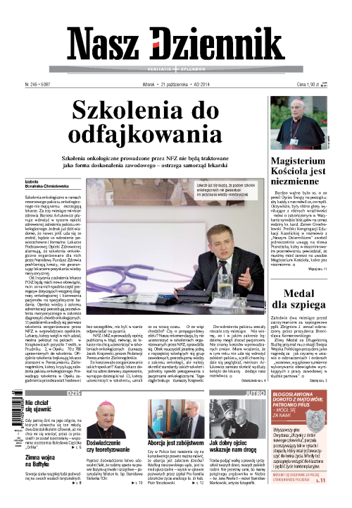 Nasz Dziennik z dnia 21.10.2014 wydanie PDF