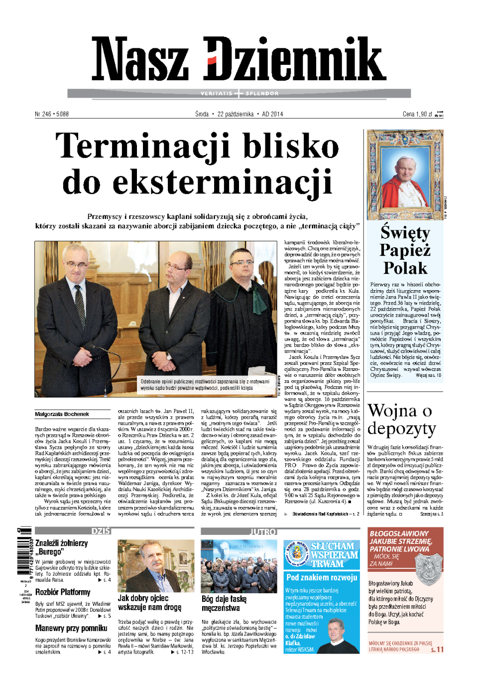 Nasz Dziennik z dnia 22.10.2014 wydanie PDF