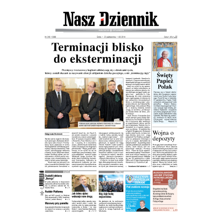 Nasz Dziennik z dnia 22.10.2014 wydanie PDF