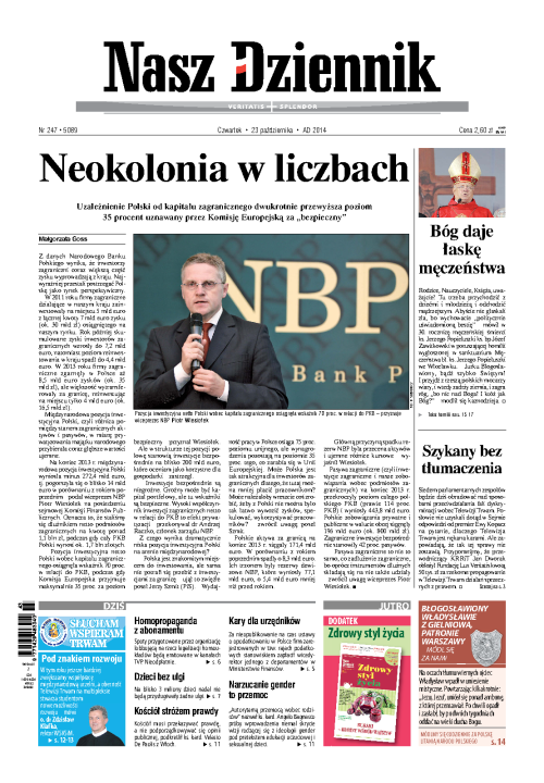Nasz Dziennik z dnia 23.10.2014 wydanie PDF