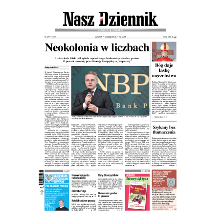Nasz Dziennik z dnia 23.10.2014 wydanie PDF