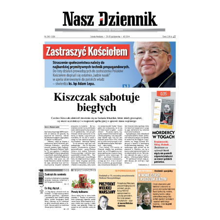 Nasz Dziennik z dnia 25.10.2014 wydanie PDF