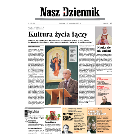 Nasz Dziennik z dnia 27.10.2014 wydanie PDF