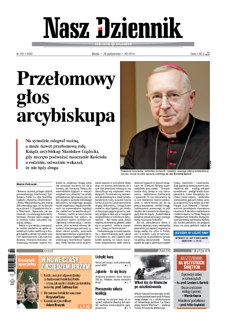 Nasz Dziennik z dnia 28.10.2014 wydanie PDF
