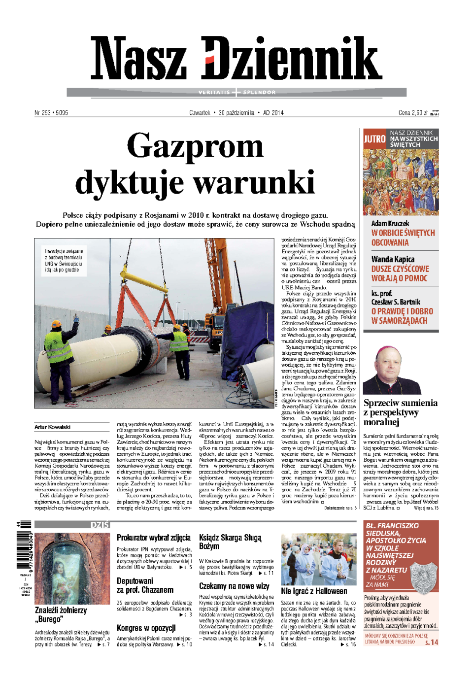 Nasz Dziennik z dnia 30.10.2014 wydanie PDF
