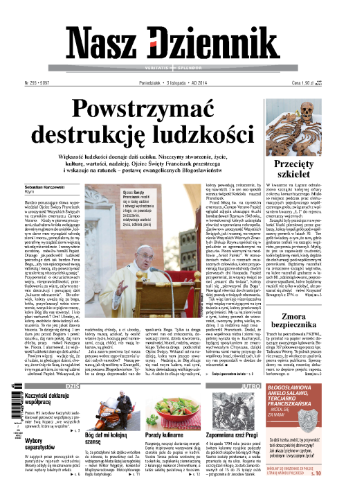 Nasz Dziennik z dnia 03.11.2014 wydanie PDF