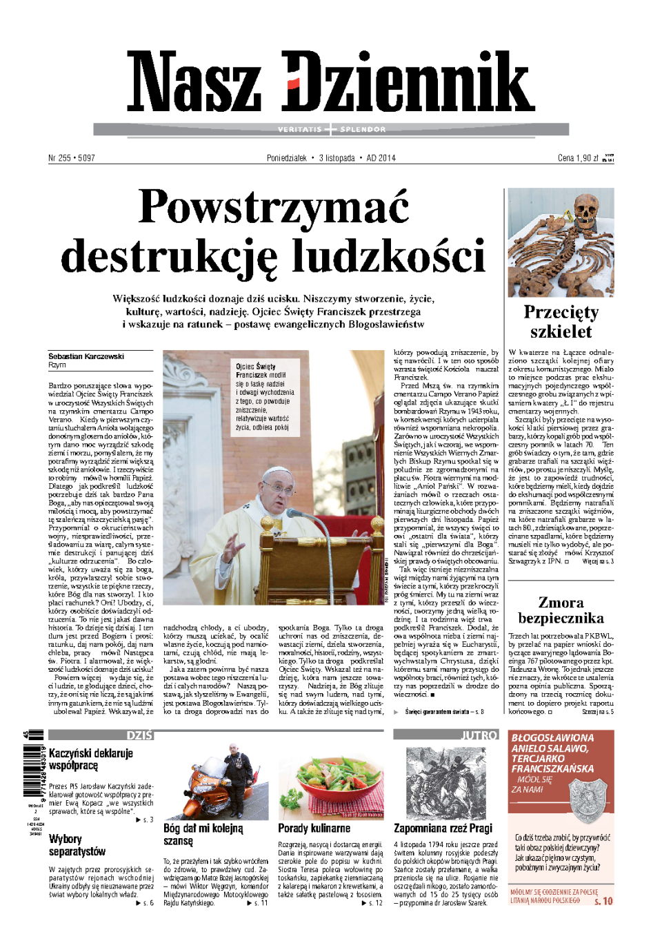 Nasz Dziennik z dnia 03.11.2014 wydanie PDF
