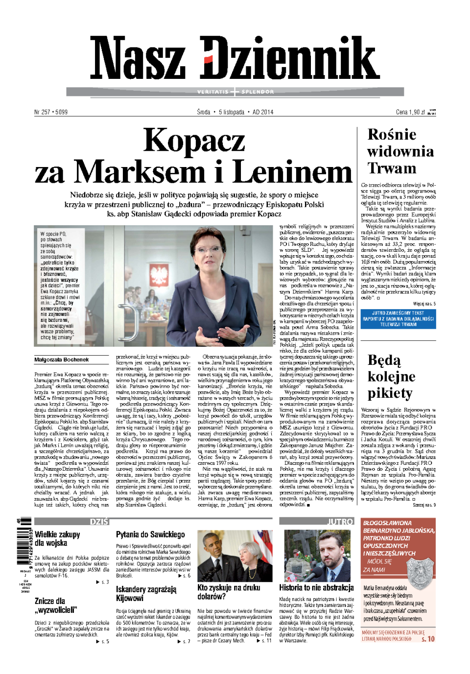 Nasz Dziennik z dnia 05.11.2014 wydanie PDF
