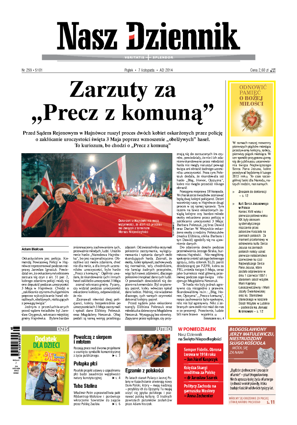 Nasz Dziennik z dnia 07.11.2014 wydanie PDF