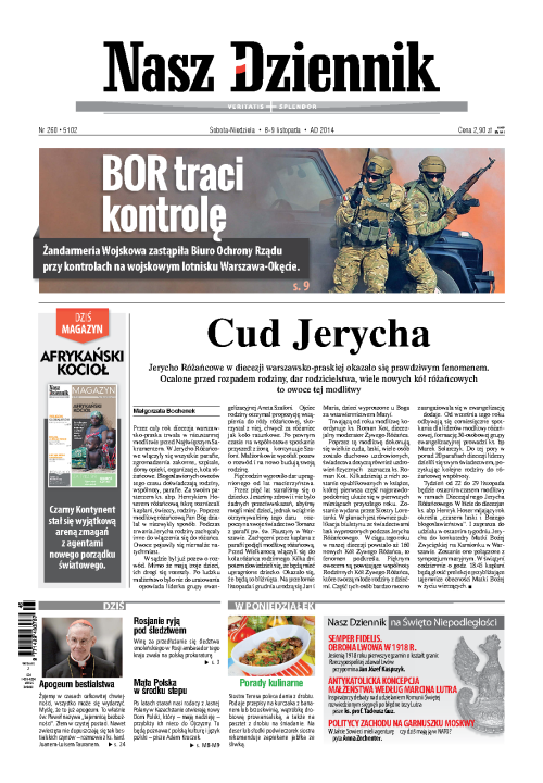 Nasz Dziennik z dnia 08.11.2014 wydanie PDF