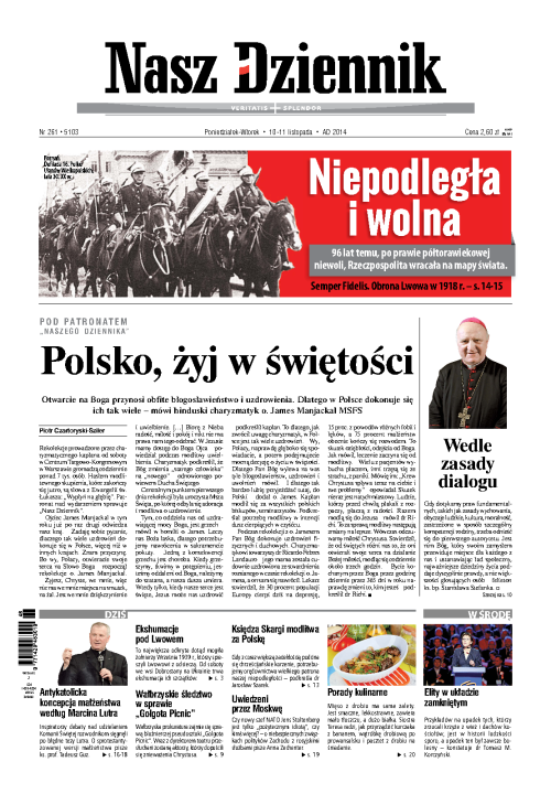 Nasz Dziennik z dnia 10.11.2014 wydanie PDF