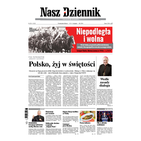 Nasz Dziennik z dnia 10.11.2014 wydanie PDF
