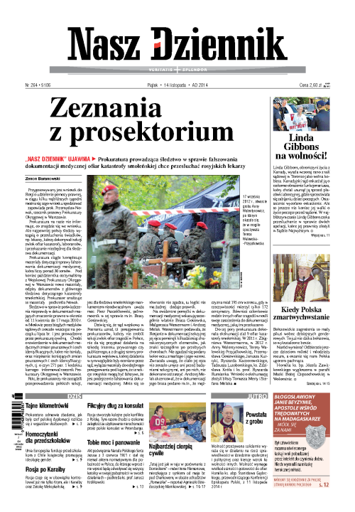 Nasz Dziennik z dnia 14.11.2014 wydanie PDF