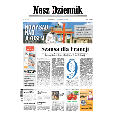 Nasz Dziennik z dnia 15.11.2014 wydanie PDF
