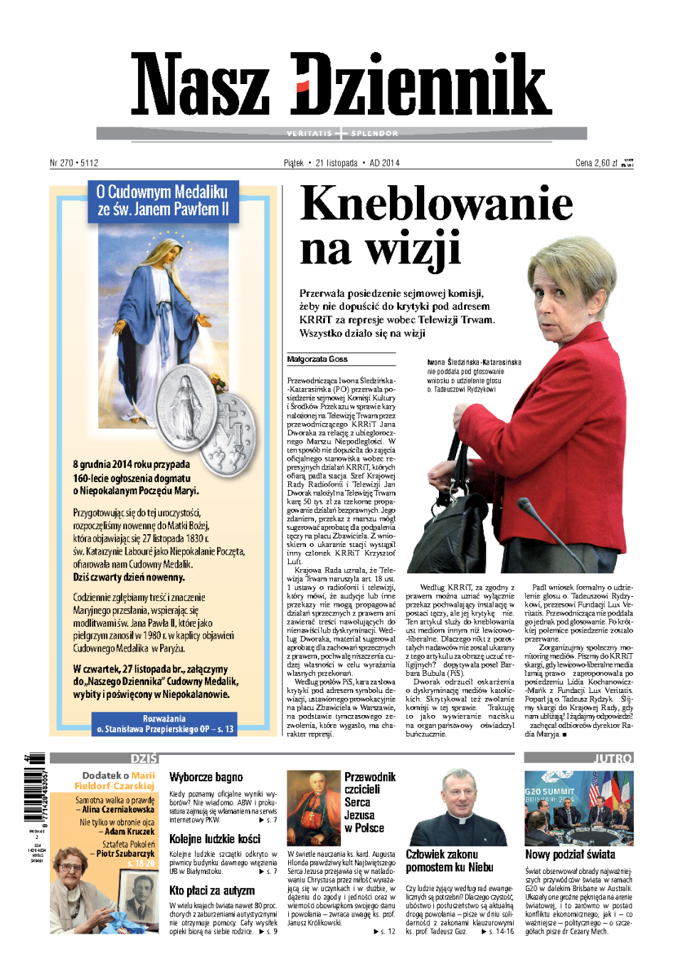 Nasz Dziennik z dnia 21.11.2014 wydanie PDF