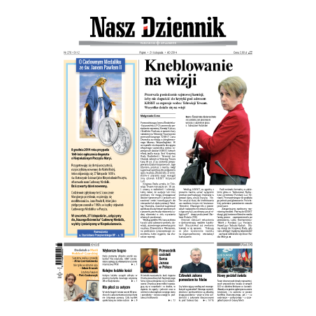Nasz Dziennik z dnia 21.11.2014 wydanie PDF