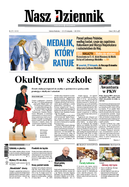 Nasz Dziennik z dnia 22.11.2014 wydanie PDF