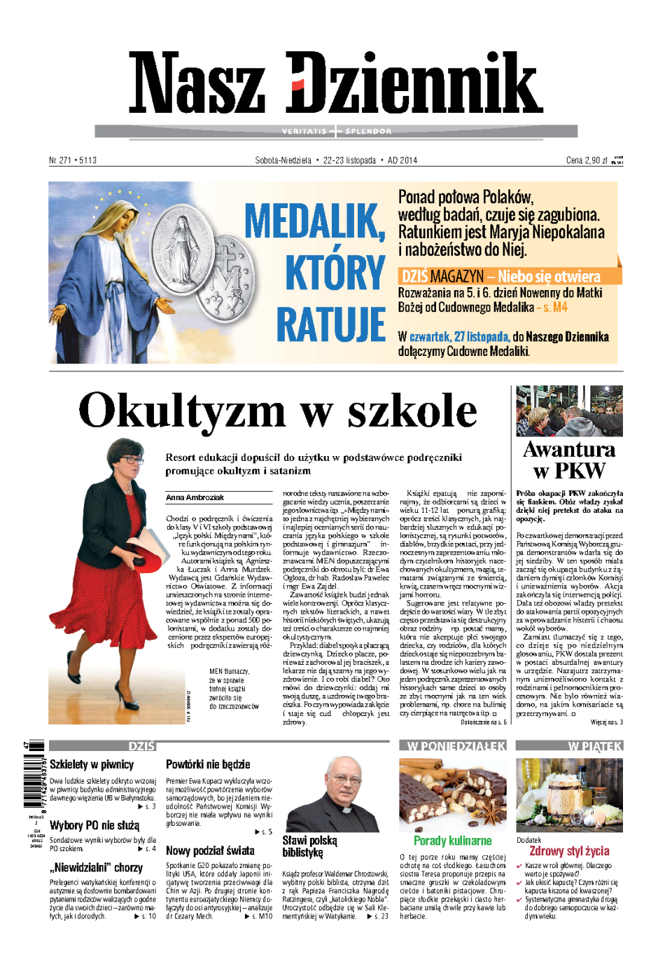 Nasz Dziennik z dnia 22.11.2014 wydanie PDF
