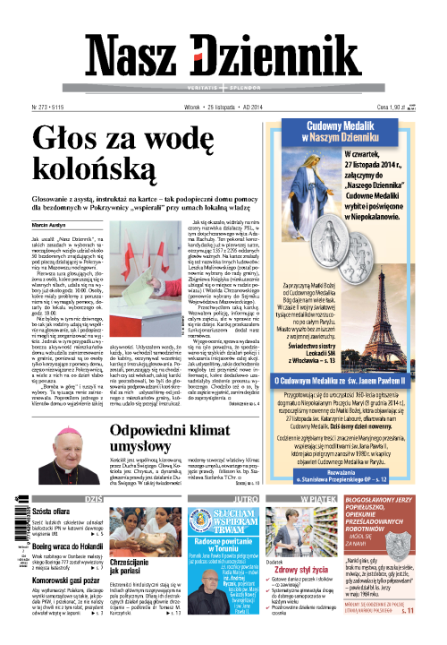 Nasz Dziennik z dnia 25.11.2014 wydanie PDF