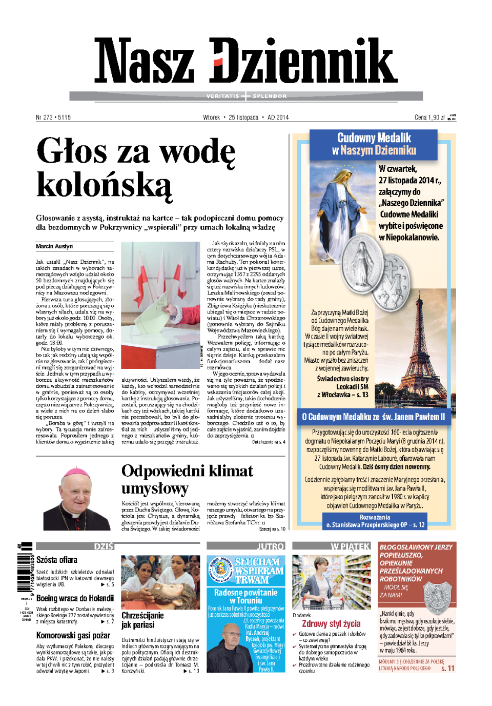 Nasz Dziennik z dnia 25.11.2014 wydanie PDF
