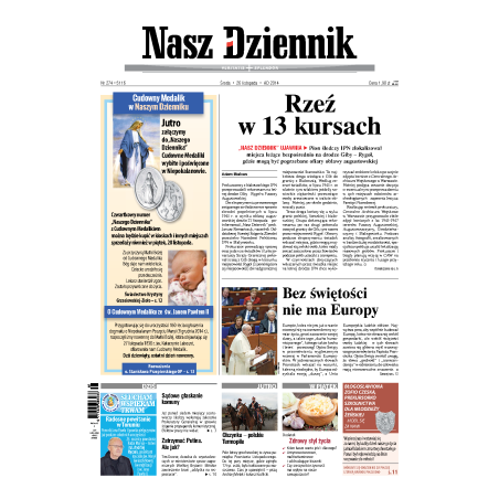 Nasz Dziennik z dnia 26.11.2014 wydanie PDF
