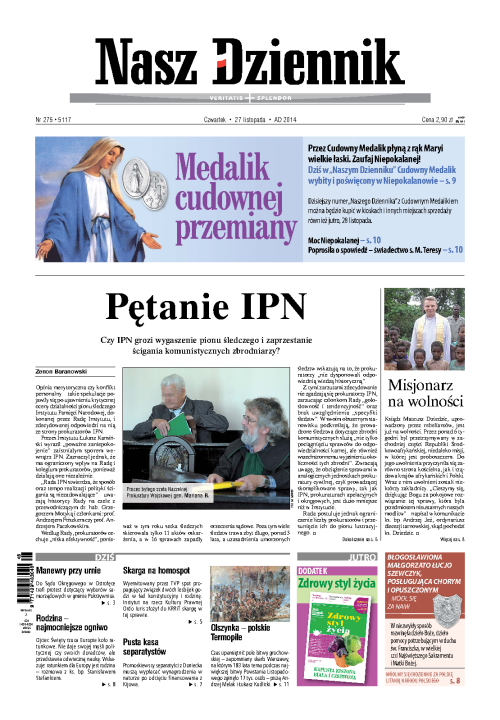 Nasz Dziennik z dnia 27.11.2014 wydanie PDF