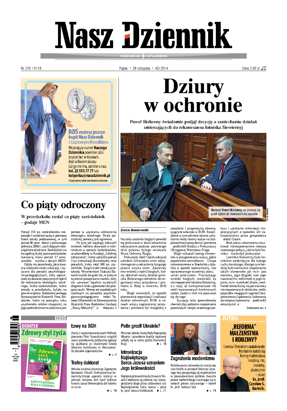 Nasz Dziennik z dnia 28.11.2014 wydanie PDF