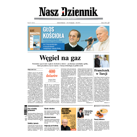 Nasz Dziennik z dnia 29.11.2014 wydanie PDF