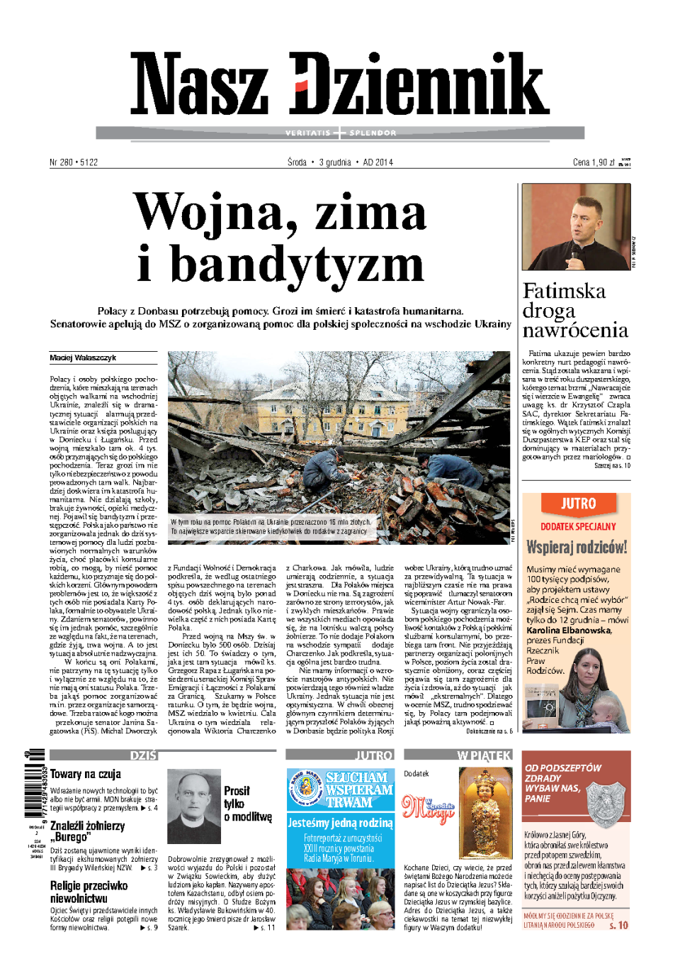Nasz Dziennik z dnia 03.12.2014 wydanie PDF
