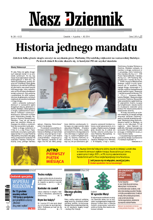 Nasz Dziennik z dnia 04.12.2014 wydanie PDF