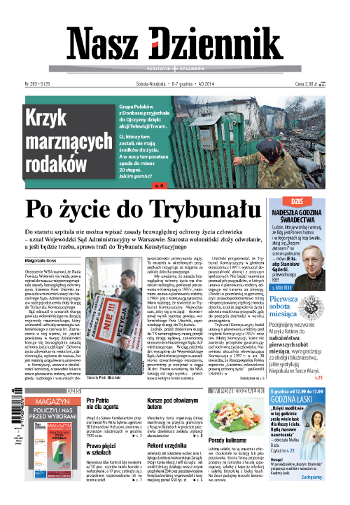 Nasz Dziennik z dnia 06.12.2014 wydanie PDF