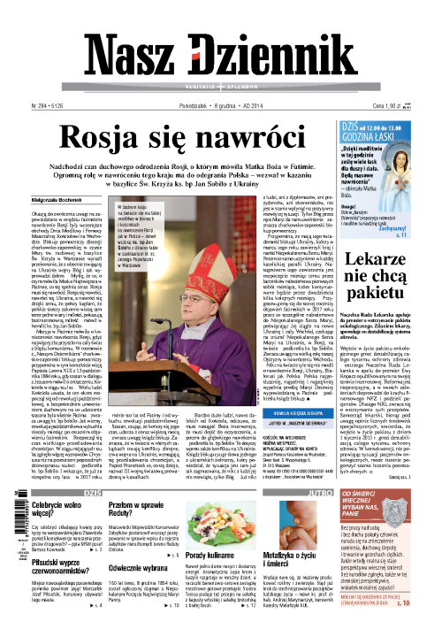 Nasz Dziennik z dnia 08.12.2014 wydanie PDF