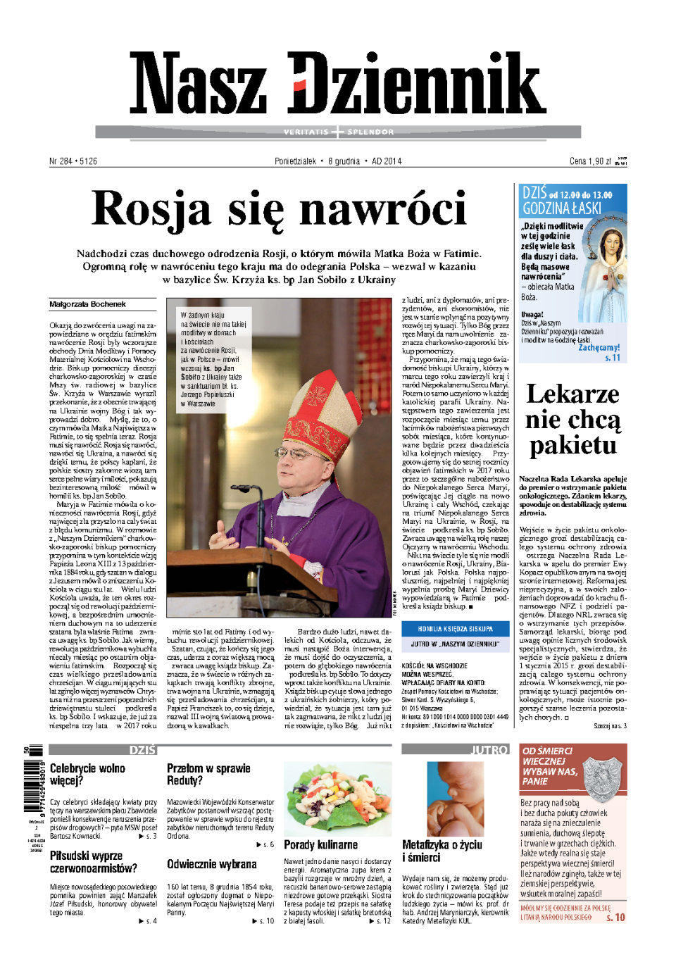 Nasz Dziennik z dnia 08.12.2014 wydanie PDF