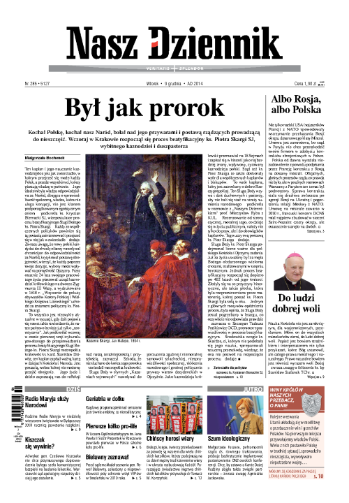 Nasz Dziennik z dnia 09.12.2014 wydanie PDF