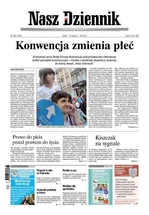 Nasz Dziennik z dnia 10.12.2014 wydanie PDF
