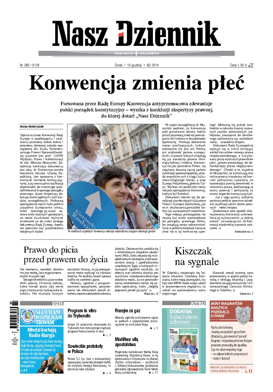Nasz Dziennik z dnia 10.12.2014 wydanie PDF