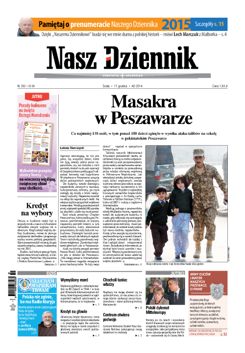 Nasz Dziennik z dnia 17.12.2014 wydanie PDF