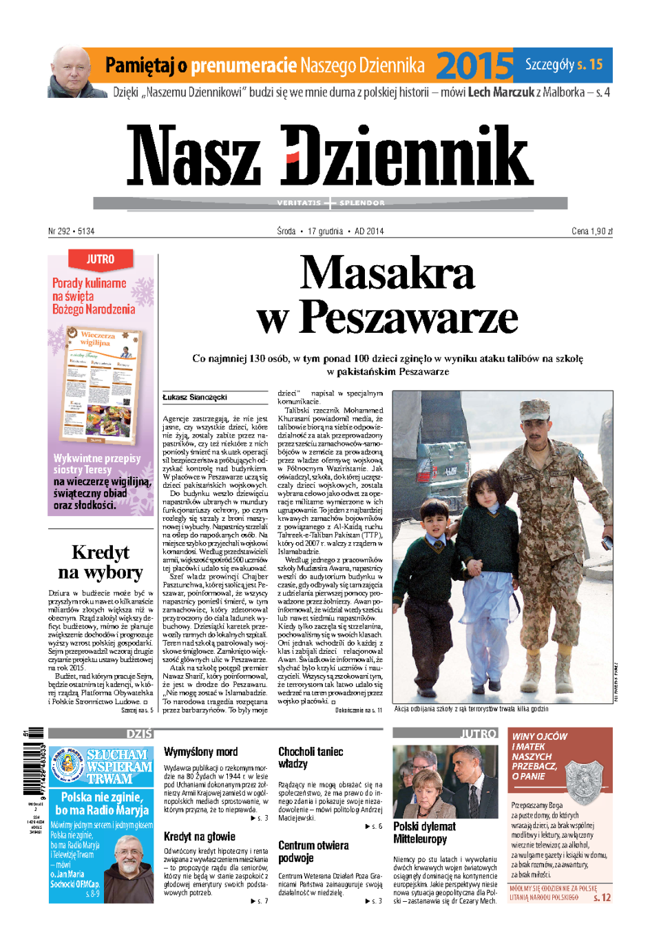 Nasz Dziennik z dnia 17.12.2014 wydanie PDF