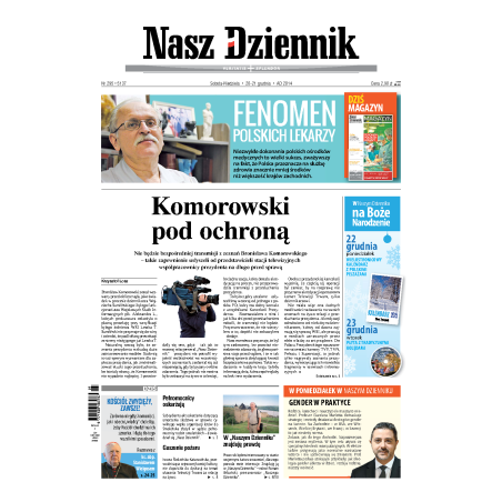 Nasz Dziennik z dnia 20.12.2014 wydanie PDF