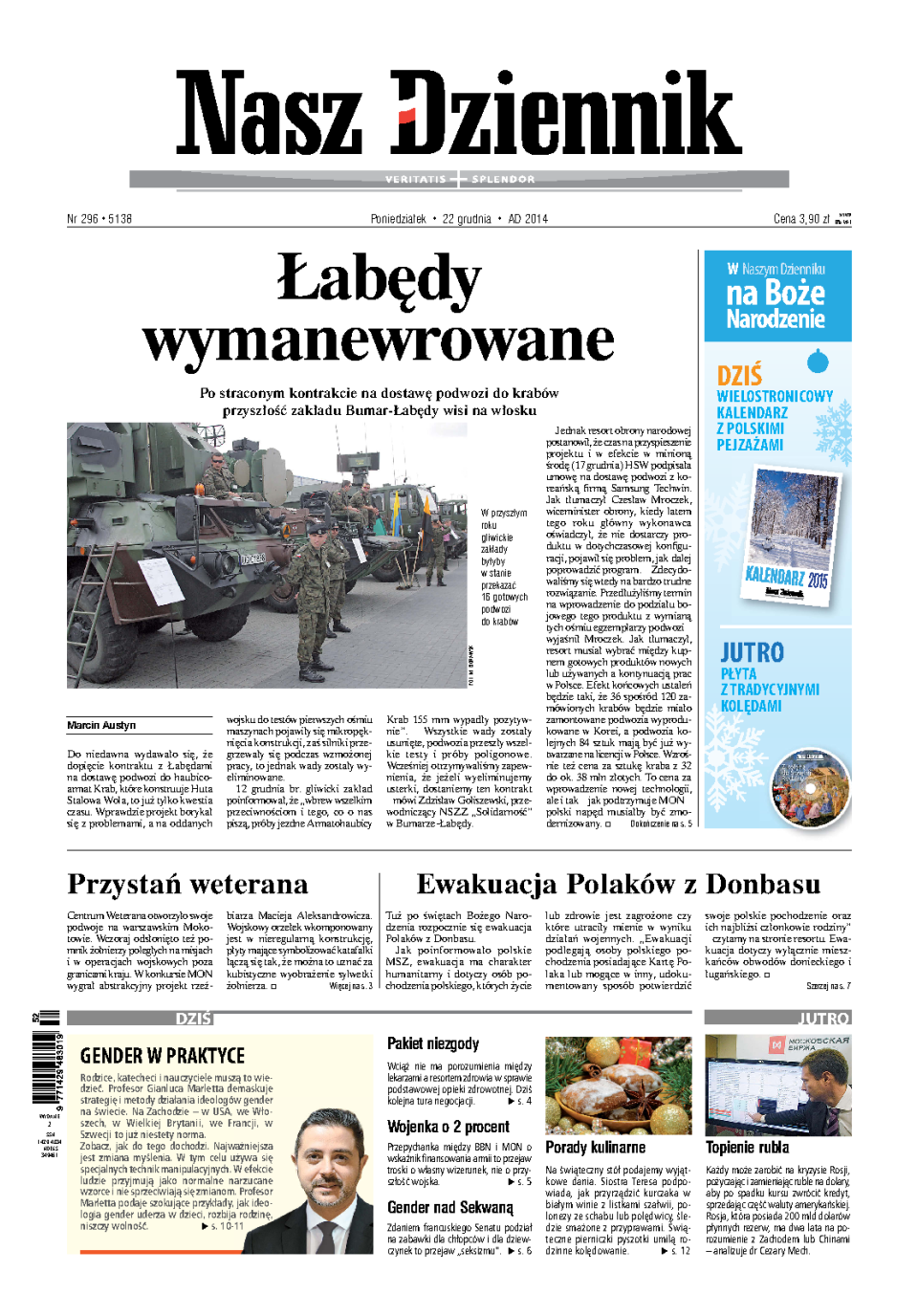 Nasz Dziennik z dnia 22.12.2014 wydanie PDF