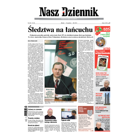 Nasz Dziennik z dnia 23.12.2014 wydanie PDF