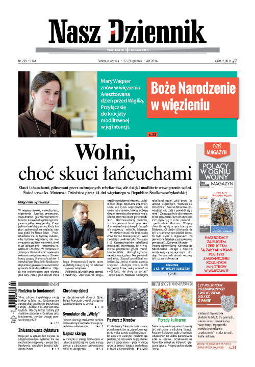 Nasz Dziennik z dnia 27.12.2014 wydanie PDF